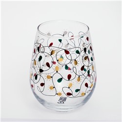 Стакан стеклянный на Новый год «Новогодняя гирлянда», 620 мл