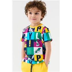 Фуфайка трикотажная для мальчиков (футболка) PLAYTODAY, 1239589