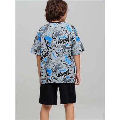 Комплект трикотажный для мальчиков: фуфайка (футболка), шорты