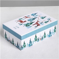 Набор новогодних подарочных коробок 10 в 1 «С Новым годом», 12×7×4‒32.5×20×12.5 см