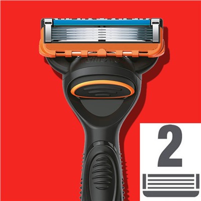 Кассеты для бритвы Dʤɪˈlett ФЬЮЖН-5 Power (2 шт.) (Оригинал)