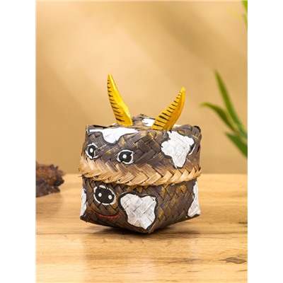 Корзинка «Бычок», 10×10×13 см, бамбук