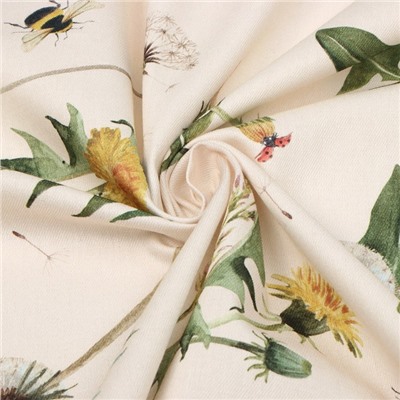 Скатерть «Этель. Одуванчики», 146×220 см, 100% хлопок, саржа 178 г/м²