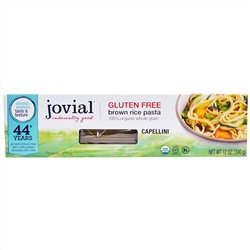 Jovial, Паста капеллини из коричневого риса, 340 г (12 унций)
