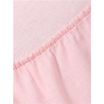 Простыня на резинке ясельная «Крошка Я», 60×120+20 см, поплин, розовая