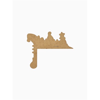 Новогодний декор на раму двери «Гномы», 25.5×20.4 см