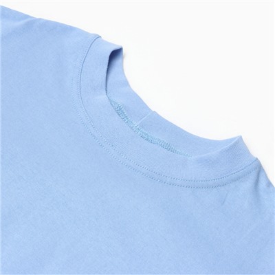 Футболка детская MINAKU: Basic line, голубая, рост 104 см