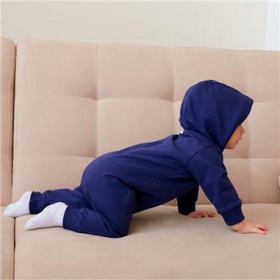 Комбинезон детский MINAKU, рост 56-62 см, тёмно-синий