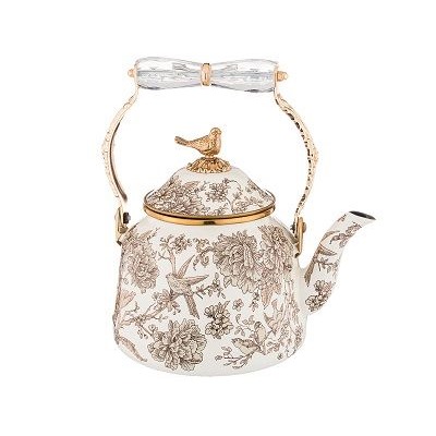 Чайник эмаль со складывающейся ручкой AGNESS СЕРИЯ ROYAL GARDEN 2,5л