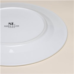 Тарелки SL Home «Винтаж фрэнч», d=27 см, набор 2 шт., фарфор, белые