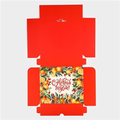 Упаковка для кондитерских изделий «Новогодняя ботаника», 20×17×6 см