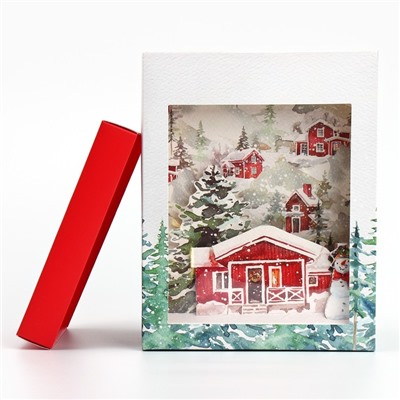 Коробка подарочная новогодняя складная с 3D эффектом «Сказочных моментов», 18×14×23 см