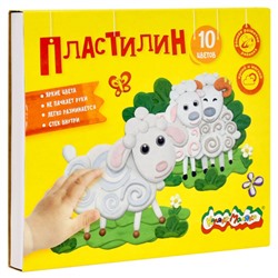 Пластилин  10цв 150гр.  ПКМ10 Каляка-Маляка