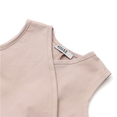 Комбинезон на запах детский MINAKU, рост 62-68 см, бежевый