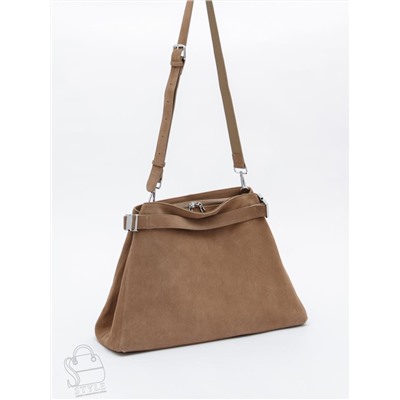 Сумка женская кожаная 6149Q sand Polina&Eiterou  в Новосибирске