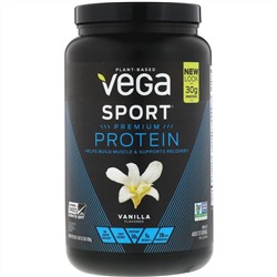 Vega, Sport, белковая смесь премиум-качества, со вкусом ванили, 828 г (29,2 унции)