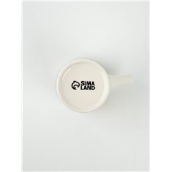 Кружка новогодняя керамическая «Зимние узоры», 385 мл, ручная работа