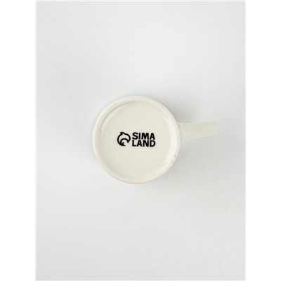 Кружка новогодняя керамическая «Зимние узоры», 385 мл, ручная работа