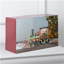 Светодиодная фигура «Паровоз» 31×17×10 см, пластик, батарейки ААх3 (не в комплекте), USB, свечение тёплое белое