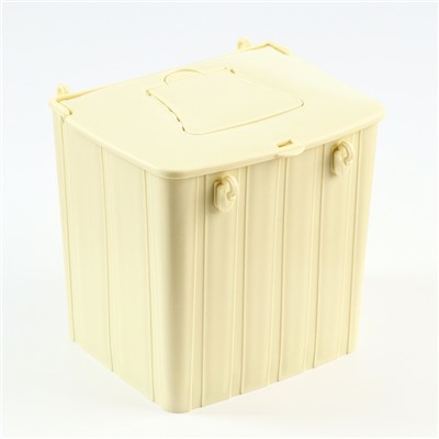 Пластиковый скворечник-гнездо для клетки, 13.5×10×12.5 см, бежевый