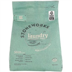 Grab Green, Stoneworks, капсулы со стиральным порошком, дождь, 50 стирок, 1,65 ф. (750 г)