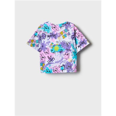 Фуфайка трикотажная для девочек (футболка)