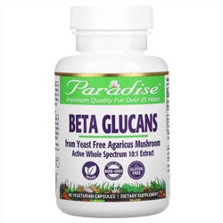 Paradise Herbs, Beta Glucans, 60 Vegetarian Capsules