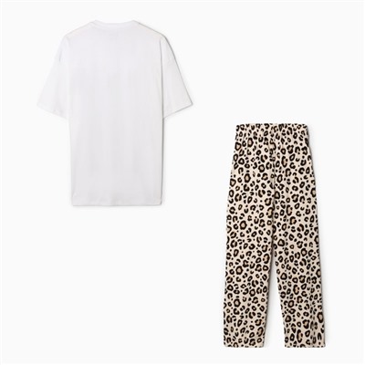 Пижама женская (футболка, брюки) KAFTAN Style, размер 40-42