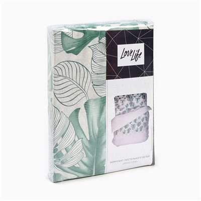 Постельное бельё 2-спальное LoveLife «Монстера», бязь