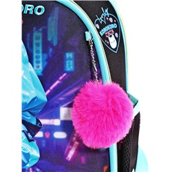 Рюкзак каркасный 35х27х13 см, deVENTE Junior 14L Korokoro, + брелок, для девочки