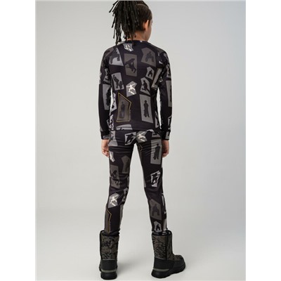 Термокомплект трикот. для мальчиков: фуфайка (футболка) с длин. рук, брюки