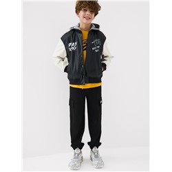 Куртка текстильная с полиуретановым покрытием для мальчиков (бомбер)