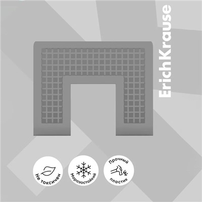 Лоток-сортер для бумаг вертикальный, 3 отделения, ErichKrause, серый