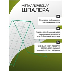 Шпалера для огурцов, двухсторонняя, 118×78 см, металл