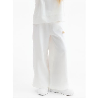 Брюки детские MINAKU, цвет молочный, рост 128 см