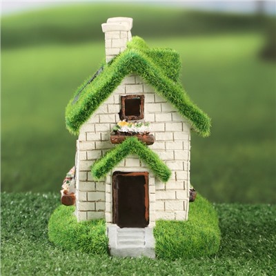 Садовая фигура - фонарь из полистоуна «Домик феи», 20×10×16 см