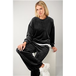 Женский велюровый костюм оверсайз Happyfox