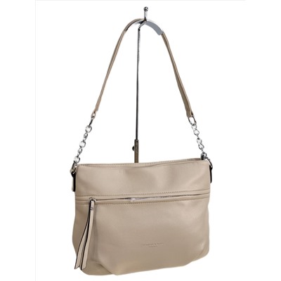 Женская сумка из искусственной кожи, цвет молочный