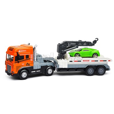 Машина "Кран эвакуатор" (свет, звук) в коробке