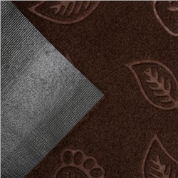 Коврик влаговпитывающий придверный без окантовки Доляна «Ножки и листочки», 38×58 см, цвет МИКС