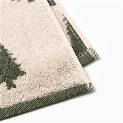 Полотенце махровое «Этель. Ёлки», 50×90 см, хлопок 100%