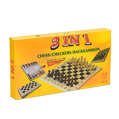 Игра 3 в 1 "Шахматы, шашки,нарды"