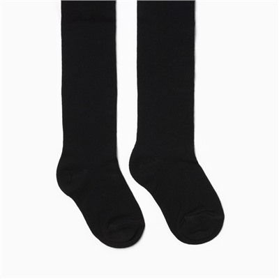 Колготки детские, чёрные, рост 116-122 см