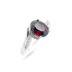 Кольцо из серебра рубин корунд, SL-RIC61