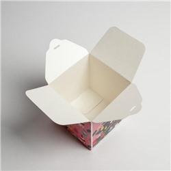 Коробка подарочная новогодняя складная «С Новым годом», 12×12×12 см