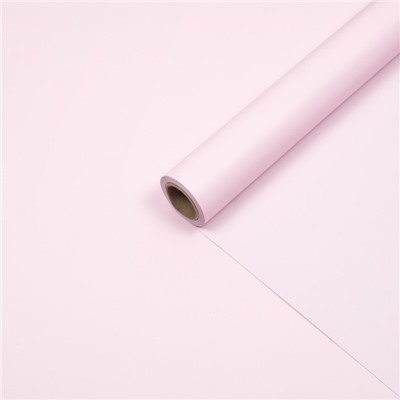 Пленка для цветов и букетов, тонированная, матовая, нежная сирень, 0.5×10 м, 65 мкм