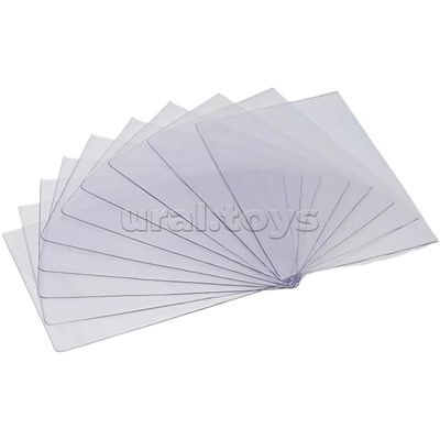 Обложки для листов паспорта "Attomex" 87x126 мм, ПВХ 100 мкм, прозрачные, 10 шт