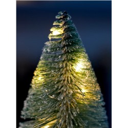 Фигура светодиодная «Ёлка зелёная» 30 см, 20 LED, от батареек AG13×3, свечение тёплое белое