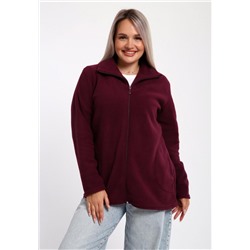 734 Толстовка флис стойка молния (Ежевичный)