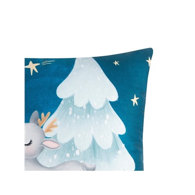 Подушка декоративная новогодняя «Этель. Happy winter», 40×40 см, велюр